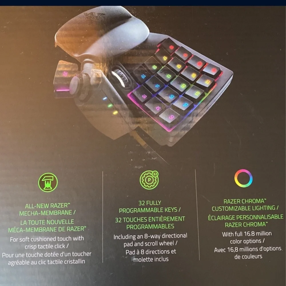 Gamin keypad RazerTartarus